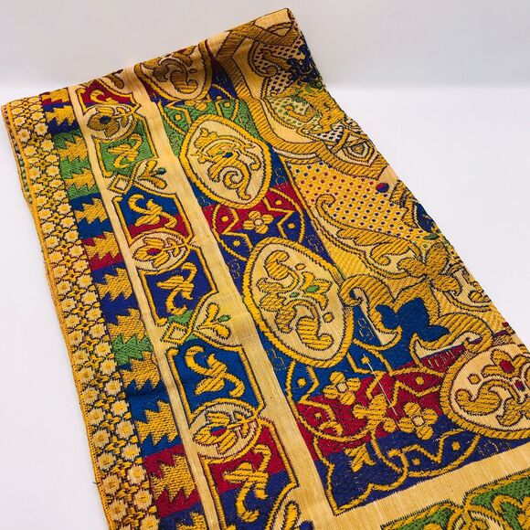 Cotton Embroidered Tapestry Table Topper Made In Barcelona Square 49 x 49 Inches - Picture 1 of 8